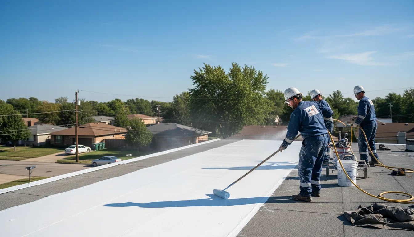 Commercial roof coating in Painesville, OH near me